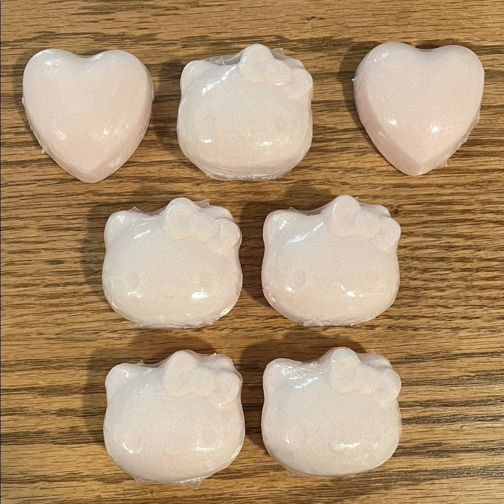 Hello kitty bath bombs